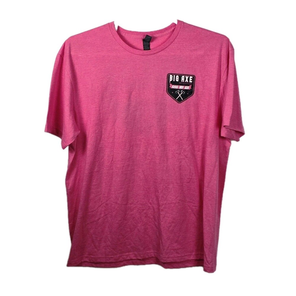 Big Axe XL Pink Short Sleeve T-Shirt